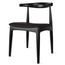 Modern Wooden Dining Room Kennedy Elbow Chair With PU Leather (Unassembled)