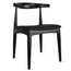 Set Of 2 Modern Wooden Dining Room Kennedy Elbow Chair With PU Leather (Unassembled)