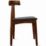 Set Of 2 Modern Wooden Dining Room Elbow Chair With PU Leather (Unassembled)