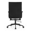 2xhome Set of 2 Modern High Back Office Desk Chair | Upholstered Ribbed PU Leather with Metal Frame | Adjustable Height, Tilt Lock | Computer Armchair for Home, Executive, Conference, Meetings