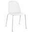 Set Of 6 Armless Plastic Dining Chair Metal Legs