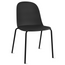 Set Of 6 Armless Plastic Dining Chair Metal Legs