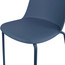 Set Of 6 Armless Plastic Dining Chair Metal Legs