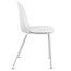 Set of 6 Modern Dining Side Chair with Armless PU Leather Cushion Seat and Metal Legs