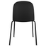 Set of 6 Modern Dining Side Chair with Armless PU Leather Cushion Seat and Metal Legs