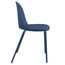 Set of 6 Modern Dining Side Chair with Armless PU Leather Cushion Seat and Metal Legs