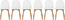 Set of 6 Modern Dining Side Chair with Armless PU Leather Cushion Seat and Wooden Legs