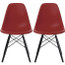 Set of 2, EIFFEL Black Wood Chair