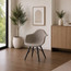 EIFFEL Black Wood Legs Dining Arm Chair