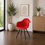EIFFEL Black Wood Legs Dining Arm Chair