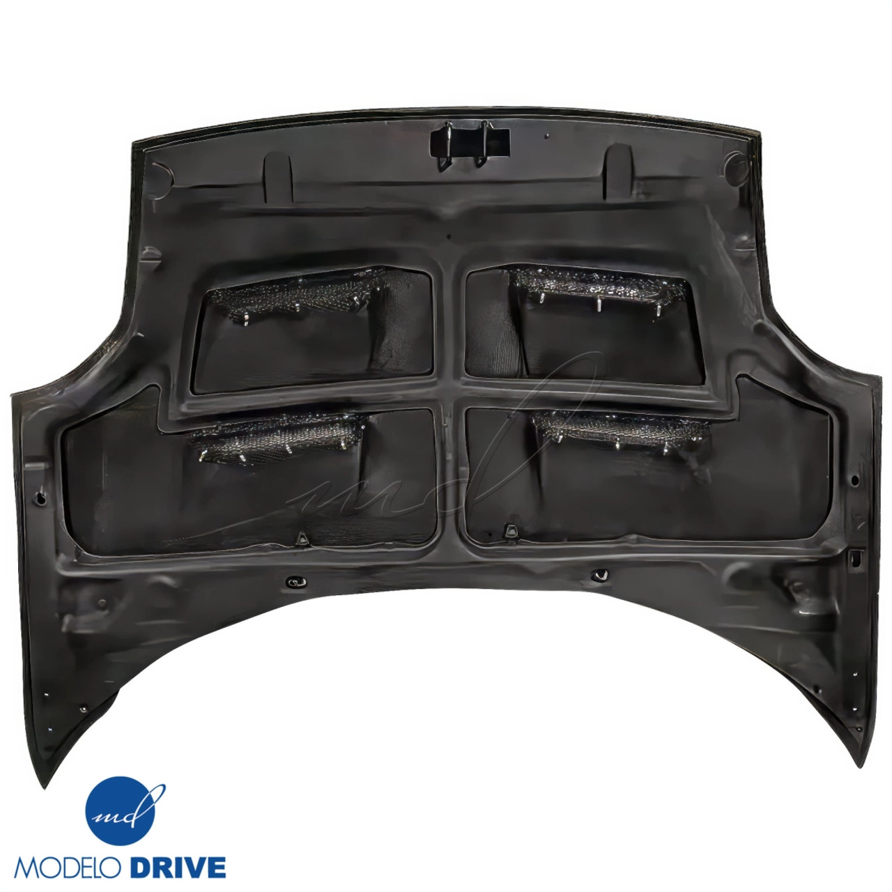 ModeloDrive Carbon Fiber WDS BAND Frunk Hood (front