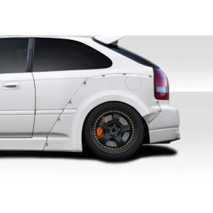 1996-2000 Honda Civic HB Duraflex MMR Rear Fender Flares  (+60mm) - 3 Piece - image 1