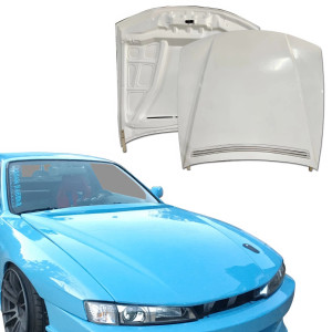 FRP ORI v2 Hood > Nissan 240SX (S14) 1997-1998 - image 1