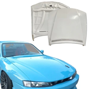 FRP ORI v2 Hood > Nissan 240SX (S14) 1997-1998 - image 1