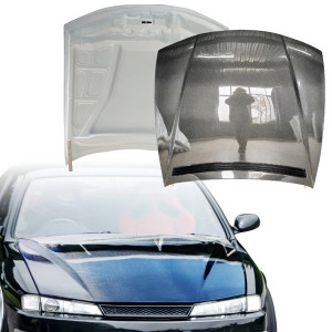 Carbon Fiber ORI v2 Hood > Nissan 240SX (S14) 1997 - 1998 - image 1