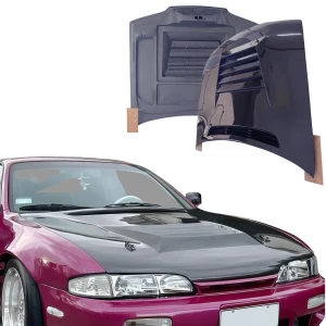 Carbon Fiber DMA D1 Hood > Nissan 240SX (S14) 1995-1996 - image 1