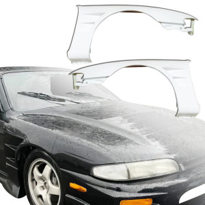 ModeloDrive FRP BSPO Wide Body 30mm Fenders (front) > Nissan 240SX (S14) 1995-1996 - image 1