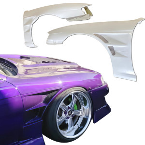 ModeloDrive FRP BSPO Wide Body 30mm Fenders (front) > Nissan 240SX (S14) 1997-1998 - image 1