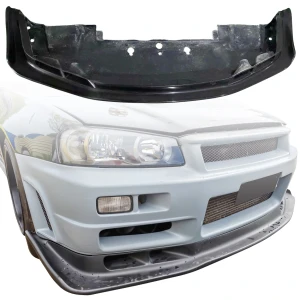 FRP ASEL Front Lip w Undertray > Nissan Skyline (R34) GTR 1999-2002 - image 1