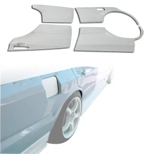 FRP URA Wide Body Fenders (rear) 4pc > Nissan Skyline (R34) GTT 1999-2002 > 4dr Sedan - image 1
