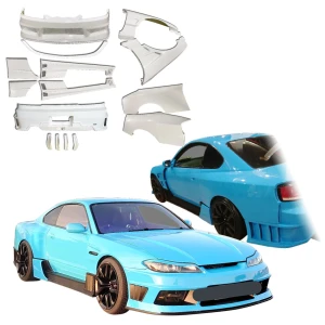 FRP DMA RS Wide Body v1 Kit > Nissan Silvia (S15) 1999-2002 - image 1