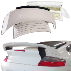 FRP TART GT Turbo-only Engine Lid Trunk w Wing w Flap > Porsche 911 (996) 1999-2001 - image 1