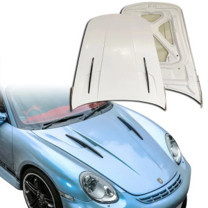 ModeloDrive Partial Carbon Fiber MDES Hood Frunk (front) > Porsche Cayman (987) 2006-2012 - image 1 ModeloDrive Partial Carbon Fiber MDES Hood Frunk (front) > Porsche Cayman (987) 2006-2012 - image 1