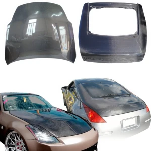 Carbon Fiber OER HR Hood Hatch Combo > Nissan 350Z (Z33) 2007-2008 - image 1