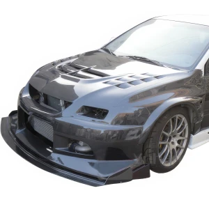 Carbon Fiber VOLT Race Clam Shell (front) > Mitsubishi Evolution EVO8 EVO9 2003-2006 - image 1