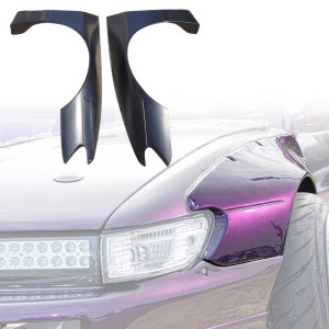 VSaero FRP TKYO v3 Wide Body Fender Flares (front) 40mm > Nissan Silvia (S13) 1989-1994 > 2/3dr - image 1