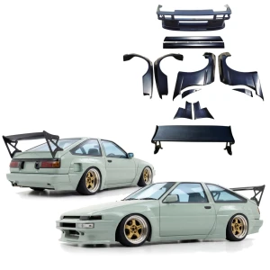 FRP TKYO Wide Body Kit /w GT Wing > Toyota Corolla (AE86) Trueno 1984-1987 > 3dr Hatch - image 1