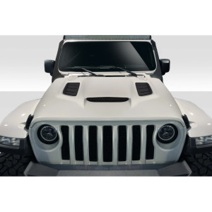 2018-2025 Jeep Wrangler JL Gladiator JT Vortex Look Hood - 1 Piece - image 1