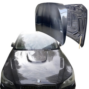 ModeloDrive Carbon Fiber LUMM Hood > BMW 5-Series (F10) 2011-2016 - image 1
