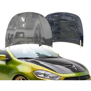 Carbon Fiber KR Vented Hood > Dodge Dart 2013-2016 - image 1
