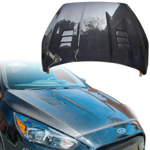 ModeloDrive Carbon Fiber KR Vented Hood > Ford Focus 2015-2018 - image 1