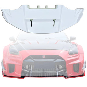 ModeloDrive FRP LBPE SE Wide Body Front Splitter > Nissan GT-R GTR (R35) 2009-2016 - image 1