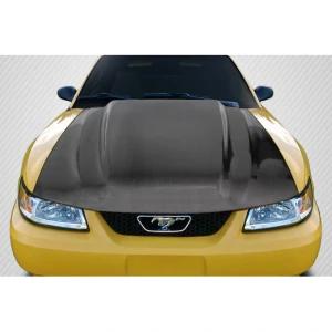 1999-2004 Ford Mustang Cowl Carbon Fiber Hood - image 1