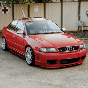 Audi A4 1996-2001 RS4 Style 1 Piece Polyurethane Front Bumper - image 1