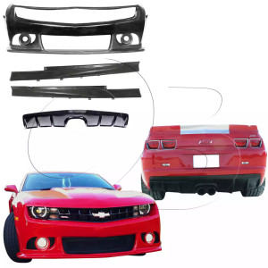 Chevrolet Camaro 2010-2013 Zin Style 4 Piece Polyurethane Full Body Kit - image 1