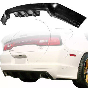 Dodge Charger 2011-2014 Premier Style 1 Piece Polyurethane Rear Lip - image 1