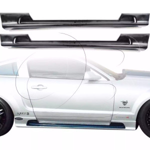 Ford Mustang 2005-2009 Sallen Style 2 Piece Polyurethane Side Skirts - image 1