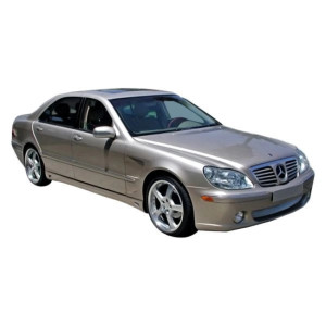 Mercedes S Class W220 2000-2002 LRS Style 1 Piece Polyurethane Front Bumper - image 1