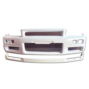 ModeloDrive FRP NISM S-Tune Z Integrated Front Bumper Lip Combo > Nissan Skyline (R34) GTT 1999-2004 > 2dr Coupe - image 1