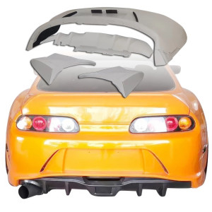 ModeloDrive FRP VAR Rear Bumper w Diffuser 4pc > Toyota Supra JZA80 1993-1998 - image 1