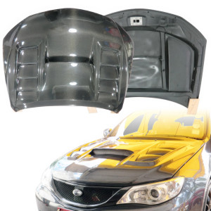 ModeloDrive Carbon Fiber VAR V2 Hood > Subaru WRX (GE) 2008-2014 > 4dr Sedan - image 1 ModeloDrive Carbon Fiber VAR V2 Hood > Subaru WRX (GE) 2008-2014 > 4dr Sedan - image 1
