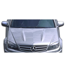 2008-2011 Mercedes C Class W204 Duraflex C63 Look Hood - 1 Piece - image 1