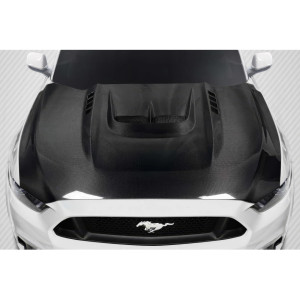 2015-2017 Ford Mustang Carbon Creations Kryptonic Hood - 1 Piece - image 1