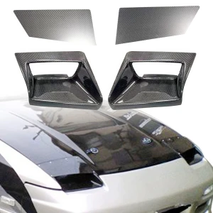 Carbon Fiber SMAD Headlight Housings 4pc > Nissan 240SX 1989-1994> 2/3dr - image 1