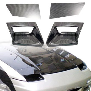 Carbon Fiber SMAD Headlight Housings 4pc > Nissan 240SX 1989-1994> 2/3dr - image 1