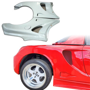 ModeloDrive FRP MCRA v1 Wide Body Fenders (Rear) > Toyota MRS MR2 Spyder 2000-2005 - image 1